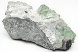 Green Cubic Fluorite Crystals with Phantoms - China #216329-1
